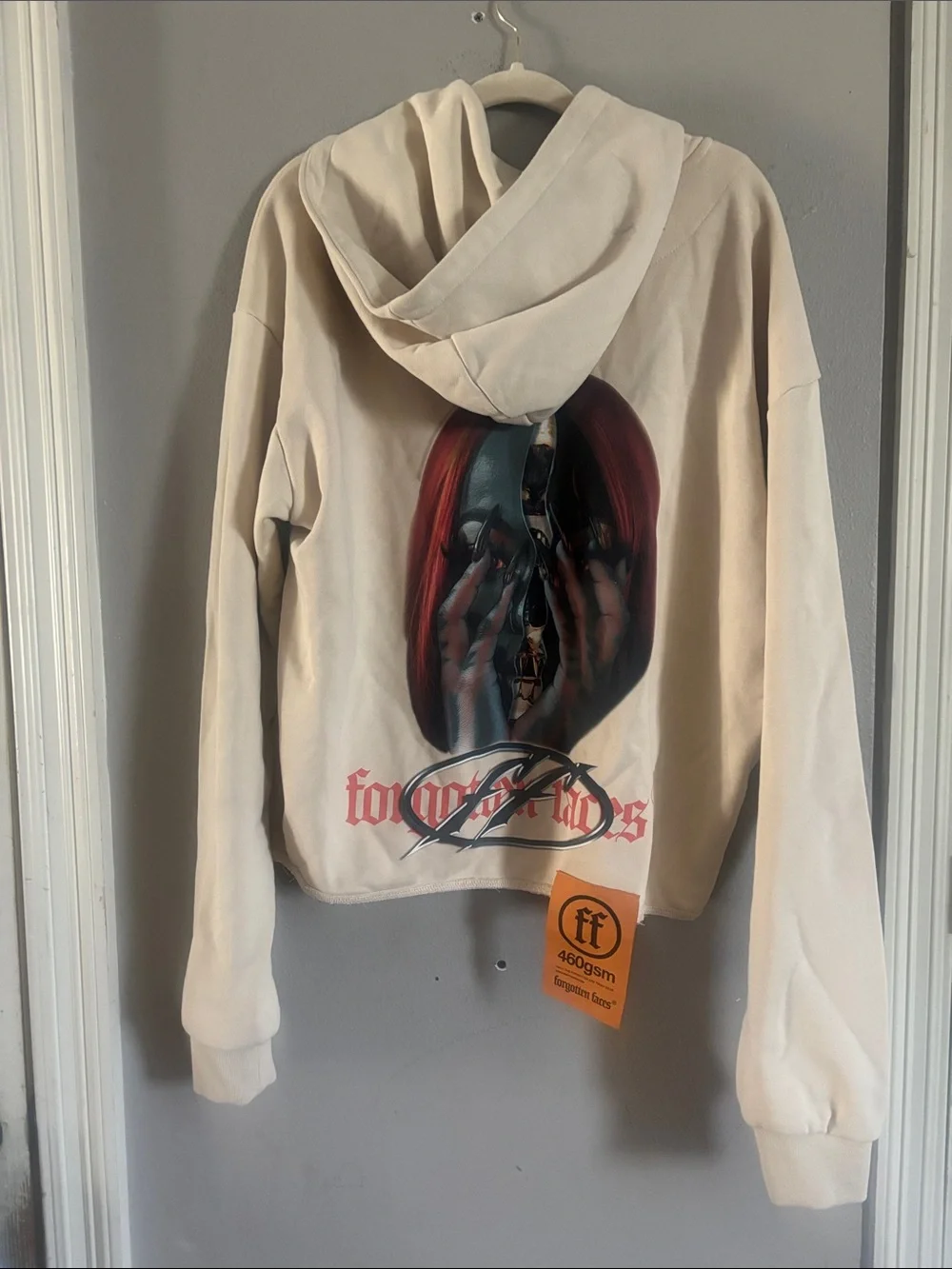Women’s Cream Graphic Hoodie - 'Only The Forgotten Are Truly Dead'